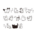 Japan Kamio Coro-Re Rolling Stamp Plus - Cat Meow - 2