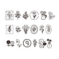 Japan Kamio Coro-Re Rolling Stamp Plus - Nature Flower - 2
