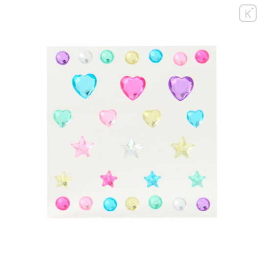 Japan Sanrio Original Heart-Shaped Glitter Trinket Box & Charm Set - Cinnamoroll : Compact Gold - 5