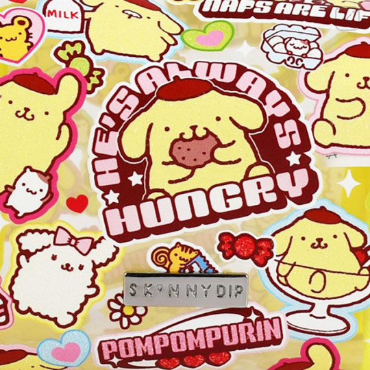 Japan Sanrio × Skinnydip London Square Pouch - Pompompurin & Friends - 5