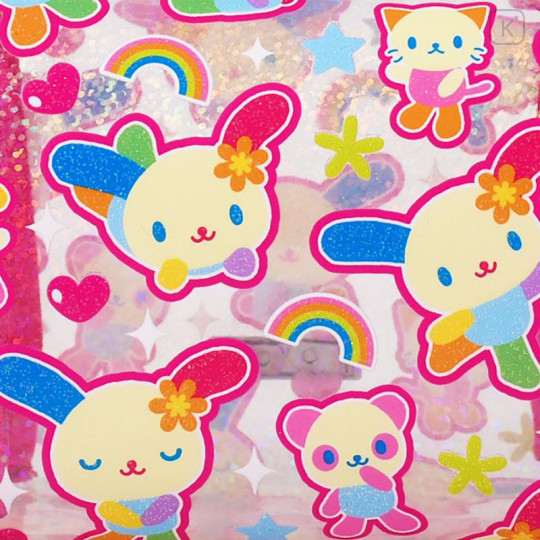 Japan Sanrio × Skinnydip London Square Pouch - Usahana & Friends - 6