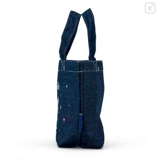 Japan Sanrio Denim Mini Tote Bag - Usahana : Loves Summer - 2