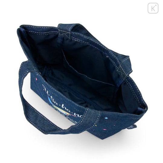 Japan Sanrio Denim Mini Tote Bag - Usahana : Loves Summer - 3