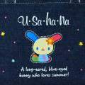Japan Sanrio Denim Mini Tote Bag - Usahana : Loves Summer - 4