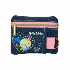 Japan Sanrio Pass Case Card Holder Pouch - Usahana : Loves Summer Denim