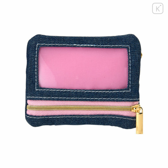 Japan Sanrio Pass Case Card Holder Pouch - Usahana : Loves Summer Denim - 2
