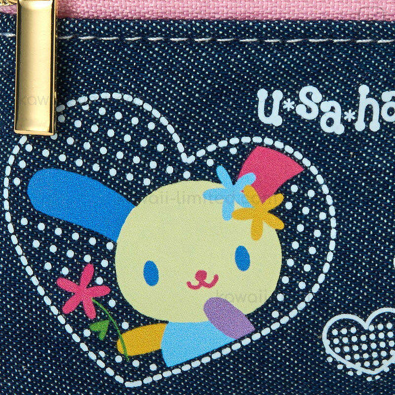 ウサハナ　U・sa・ha・na　デニム風小物入れ　2004　SANRIO　レア ウサハナ U・sa・ha・na デニム風小物入れ 2004 SANRIO レア ウサハナ