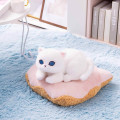 Japan Mofusand Die-cut Cushion & Plush Set - Mofusand Coffee And Donuts White Cat Pink - 2