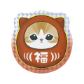 Japan Mofusand Large Vinyl Hologram Sticker - Happy Daruma Cat - 1