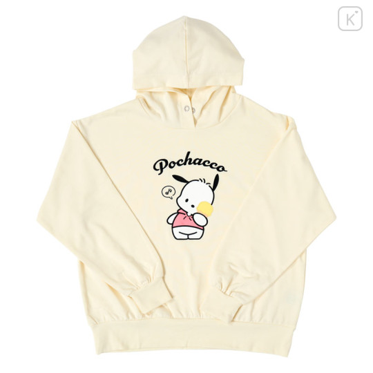 Japan Sanrio Original Hoodie (ML) - Pochacco : Cream Beige - 1