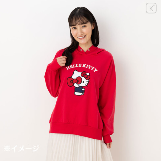 Japan Sanrio Original Hoodie (ML) - Hello Kitty : Red - 3