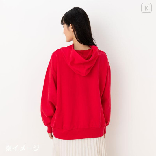 Japan Sanrio Original Hoodie (ML) - Hello Kitty : Red - 4
