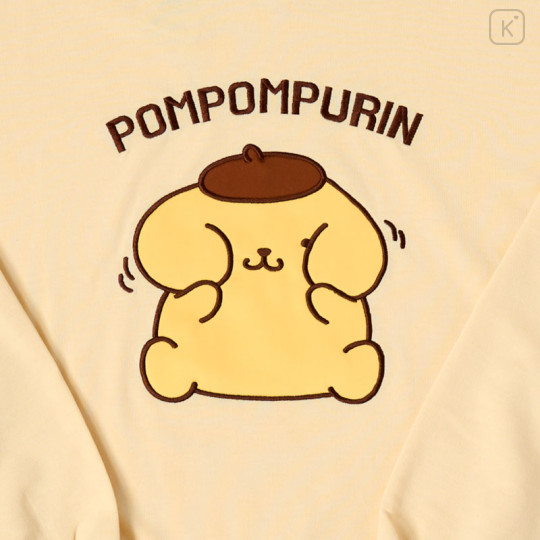 Japan Sanrio Original Hoodie (ML) - Pompompurin : Light Yellow - 2