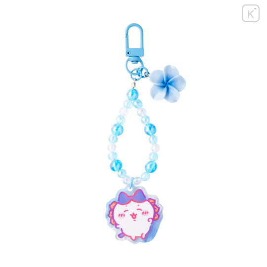 Japan Chiikawa Bead Strap with Mascot - Hachiware : Shisa Souvenir Shop Hibiscus Blue - 1