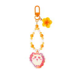 Japan Chiikawa Bead Strap with Mascot - Shisa : Shisa Souvenir Shop Hibiscus Orange
