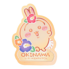 Japan Chiikawa Die-cut Clear Vinyl Sticker - Usagi (Chiikawa) : Shisa Souvenir Shop Hibiscus