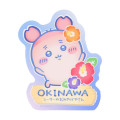 Japan Chiikawa Die-cut Clear Vinyl Sticker - Furuhonya Kani-chan : Shisa Souvenir Shop Hibiscus - 1
