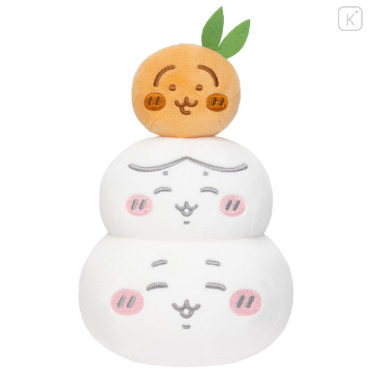 Japan Chiikawa Plush Toy - Chiikawa & Hachiware & Usagi : New Year Collection Japanese Kagami Mochi - 1