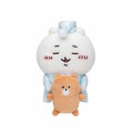 Japan Chiikawa Monitor Plush Toy - Chiikawa : Hook-and-loop Watching from Your Desktop Pajama Bear Sleepy - 3