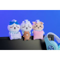 Japan Chiikawa Monitor Plush Toy - Hachiware : Hook-and-loop Watching from Your Desktop Pajama Sleepy - 2