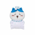 Japan Chiikawa Monitor Plush Toy - Hachiware : Hook-and-loop Watching from Your Desktop Pajama Sleepy - 3