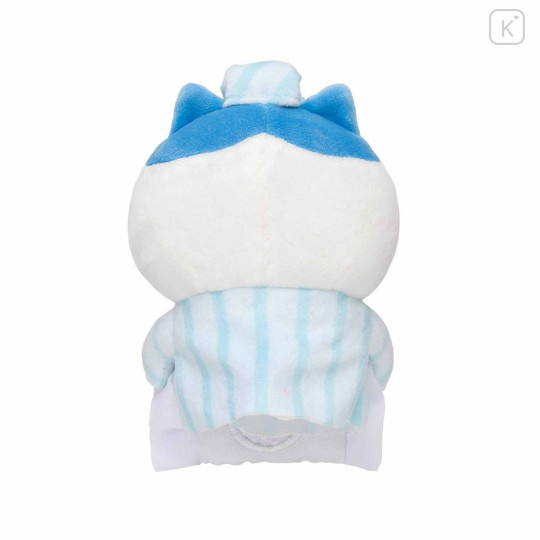 Japan Chiikawa Monitor Plush Toy - Hachiware : Hook-and-loop Watching from Your Desktop Pajama Sleepy - 4