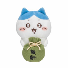 Japan Chiikawa Monitor Plush Toy - Hachiware : Hook-and-loop Watching from Your Desktop Salary Reward