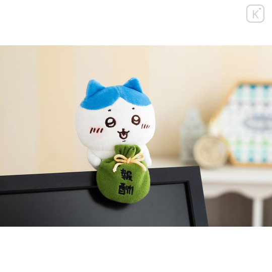 Japan Chiikawa Monitor Plush Toy - Hachiware : Hook-and-loop Watching from Your Desktop Salary Reward - 2