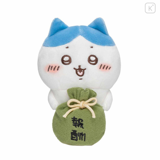 Japan Chiikawa Monitor Plush Toy - Hachiware : Hook-and-loop Watching from Your Desktop Salary Reward - 3