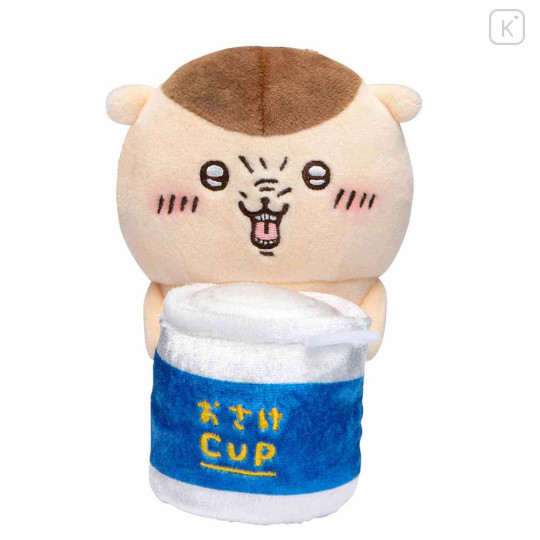 Japan Chiikawa Monitor Plush Toy - Kurimanju : Hook-and-loop Watching from Your Desktop Beer - 1