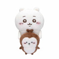 Japan Chiikawa Monitor Plush Toy - Chiikabu & Chiikawa : Hook-and-loop Watching from Your Desktop - 1