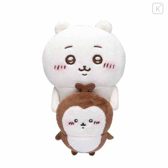 Japan Chiikawa Monitor Plush Toy - Chiikabu & Chiikawa : Hook-and-loop Watching from Your Desktop - 4