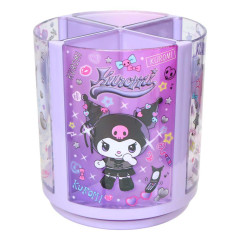 Japan Sanrio Rotating Pen Stand - Kuromi : Twinkle Eyes