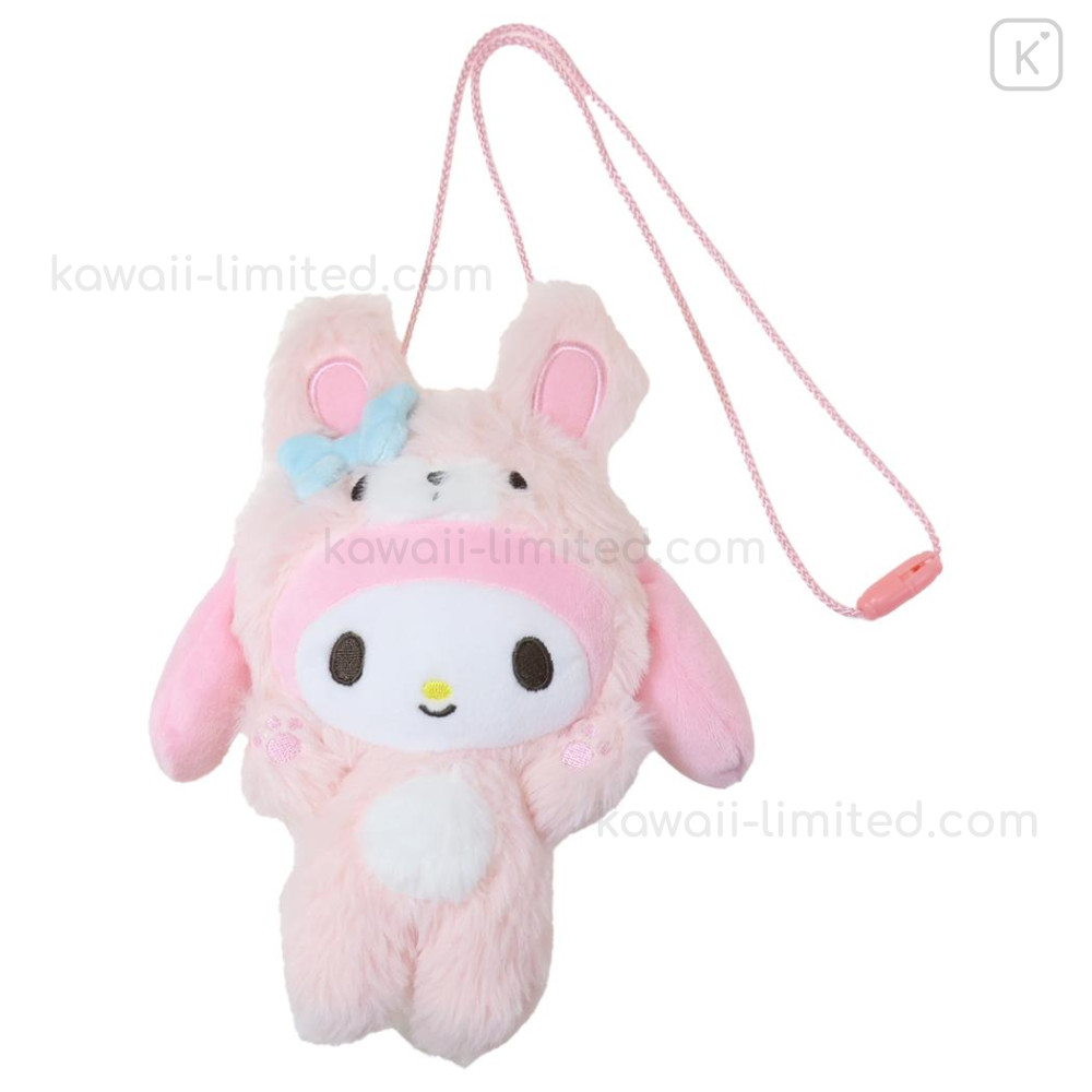 Japan Sanrio Mascot Neck Pouch - My Melody : Cheers Banzai Series