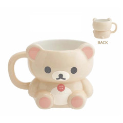 Japan San-X 3D Porcelain Mug - Korilakkuma : Makeup Rilakkuma
