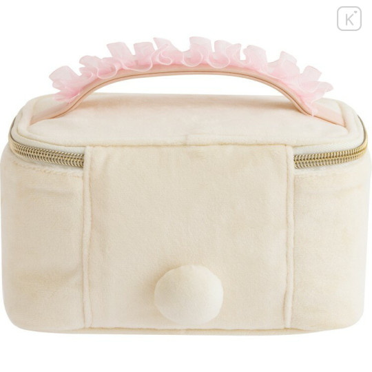 Japan San-X Vanity Pouch - Korilakkuma : Makeup Rilakkuma Tulle Ribbon Face - 2