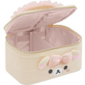 Japan San-X Vanity Pouch - Korilakkuma : Makeup Rilakkuma Tulle Ribbon Face - 3