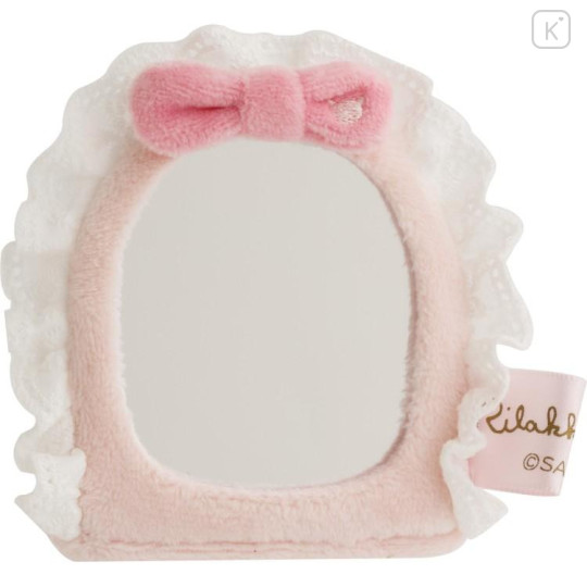 Japan San-X Scene Plush Toy - Korilakkuma : Makeup Rilakkuma Mirror & Ribbon Pink Tie - 5