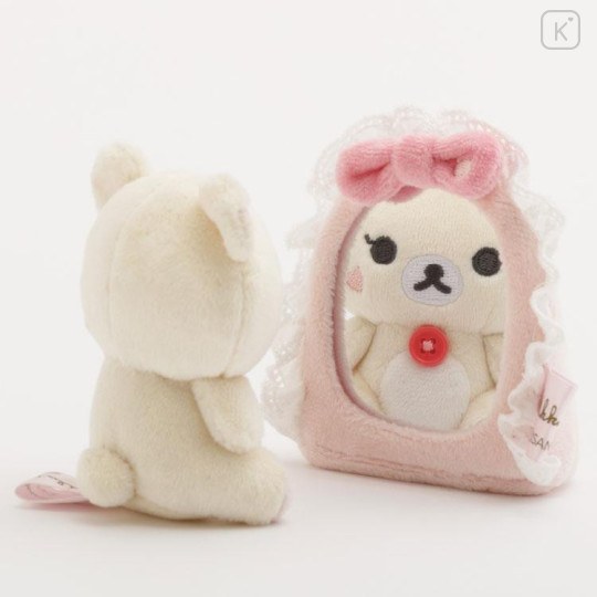 Japan San-X Scene Plush Toy - Korilakkuma : Makeup Rilakkuma Mirror & Ribbon Pink Tie - 6