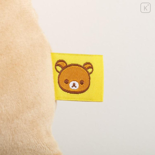 Japan San-X Super Mochimochi Cushion - Rilakkuma : Rilakkuma Sleeping Together Square Face - 4