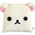 Japan San-X Super Mochimochi Cushion - Korilakkuma : Rilakkuma Sleeping Together Square Face - 1