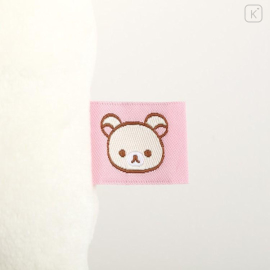 Japan San-X Super Mochimochi Cushion - Korilakkuma : Rilakkuma Sleeping Together Square Face - 4