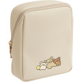 Japan San-X Vertical Cosmetic Pouch - Rilakkuma : Beige Brown Butt - 1