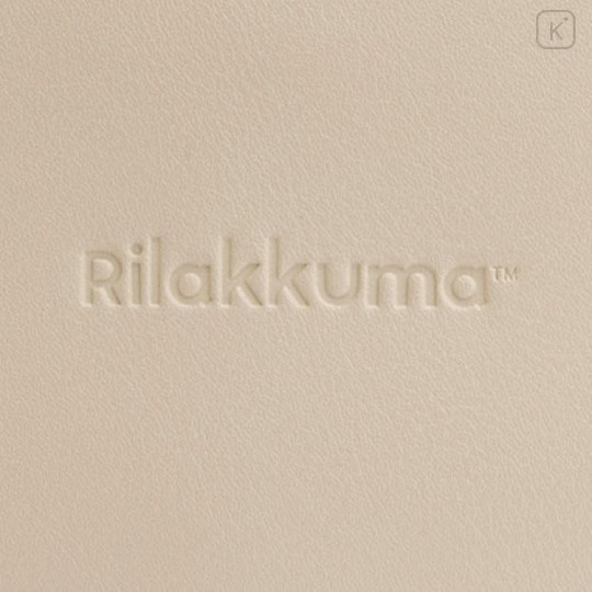 Japan San-X Vertical Cosmetic Pouch - Rilakkuma : Beige Brown Butt - 6