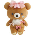 Japan San-X Collectible Plush - Chairoikoguma : Makeup Rilakkuma Ribbon - 1