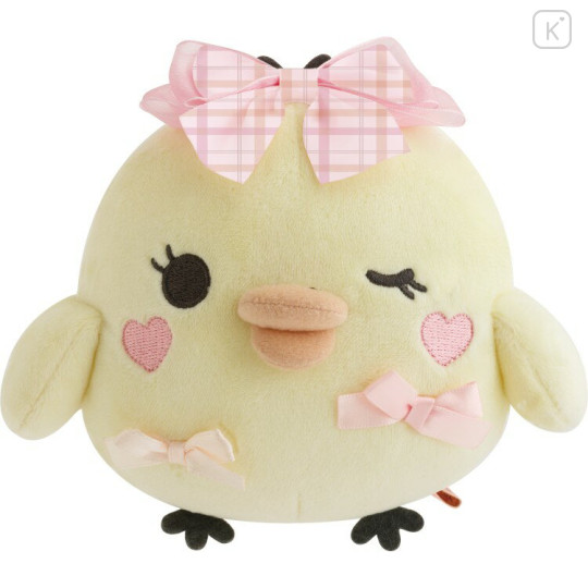 Japan San-X Collectible Plush - Kiiroitori : Makeup Rilakkuma Ribbon - 1
