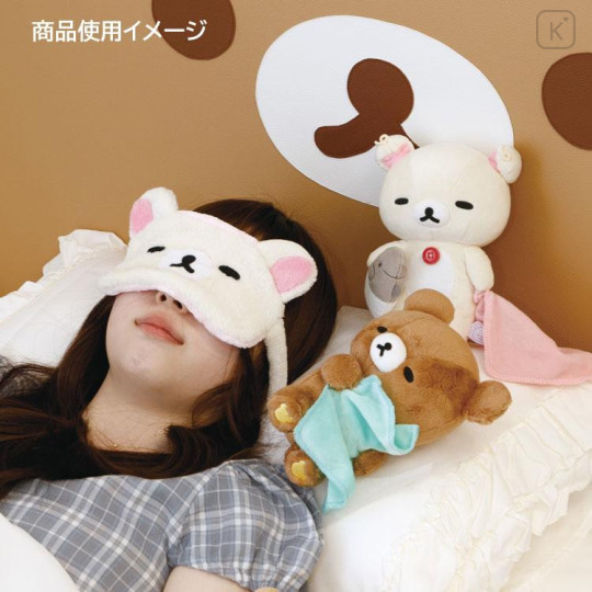Japan San-X Plush Toy - Chairoikoguma : Rilakkuma Sleeping Together Sleepy Head - 4