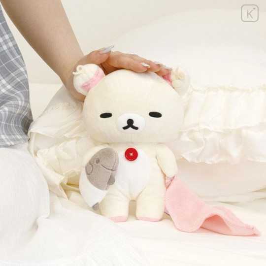 Japan San-X Plush Toy - Korilakkuma : Rilakkuma Sleeping Together Sleepy Head - 4