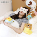 Japan San-X Plush Toy - Kiiroitori : Rilakkuma Sleeping Together Sleepy Head - 4