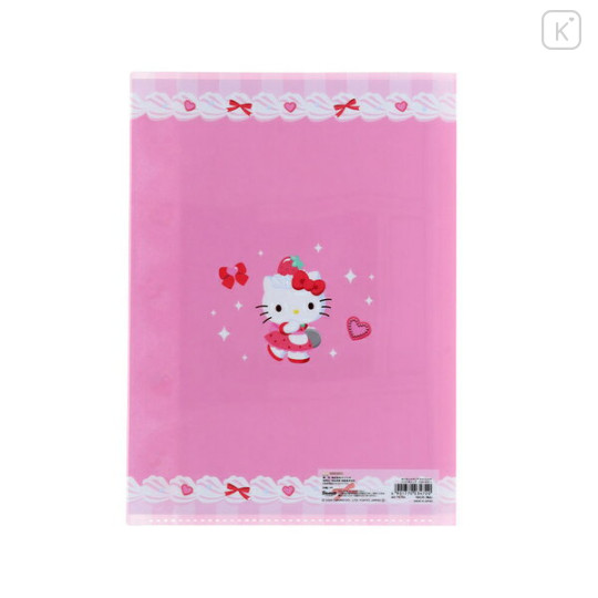 Japan Sanrio 5 Pockets A4 Clear File - Hello Kitty : Y2K Whip - 2